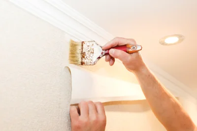 Pose de papier peint à Ponsonnas — revêtements muraux et toiles de verre